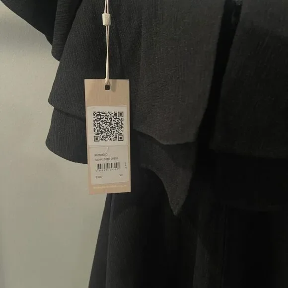 Keepsake Black off the shoulder mini dress - Picture 5 of 6